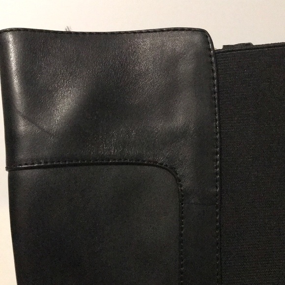 Isaac Mizrahi Live Black Leather Boots style Toby in 7.5 wide and wide calf. - Picture 11 of 13